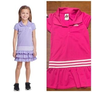 Adidas girls Pink and purple Girls' Polo Dress size 5/6